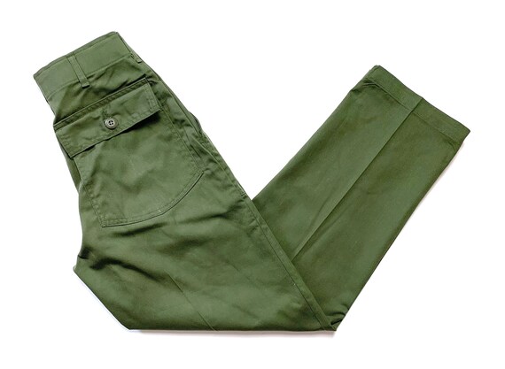 vintage 80s us army og 507 trousers utility pants military