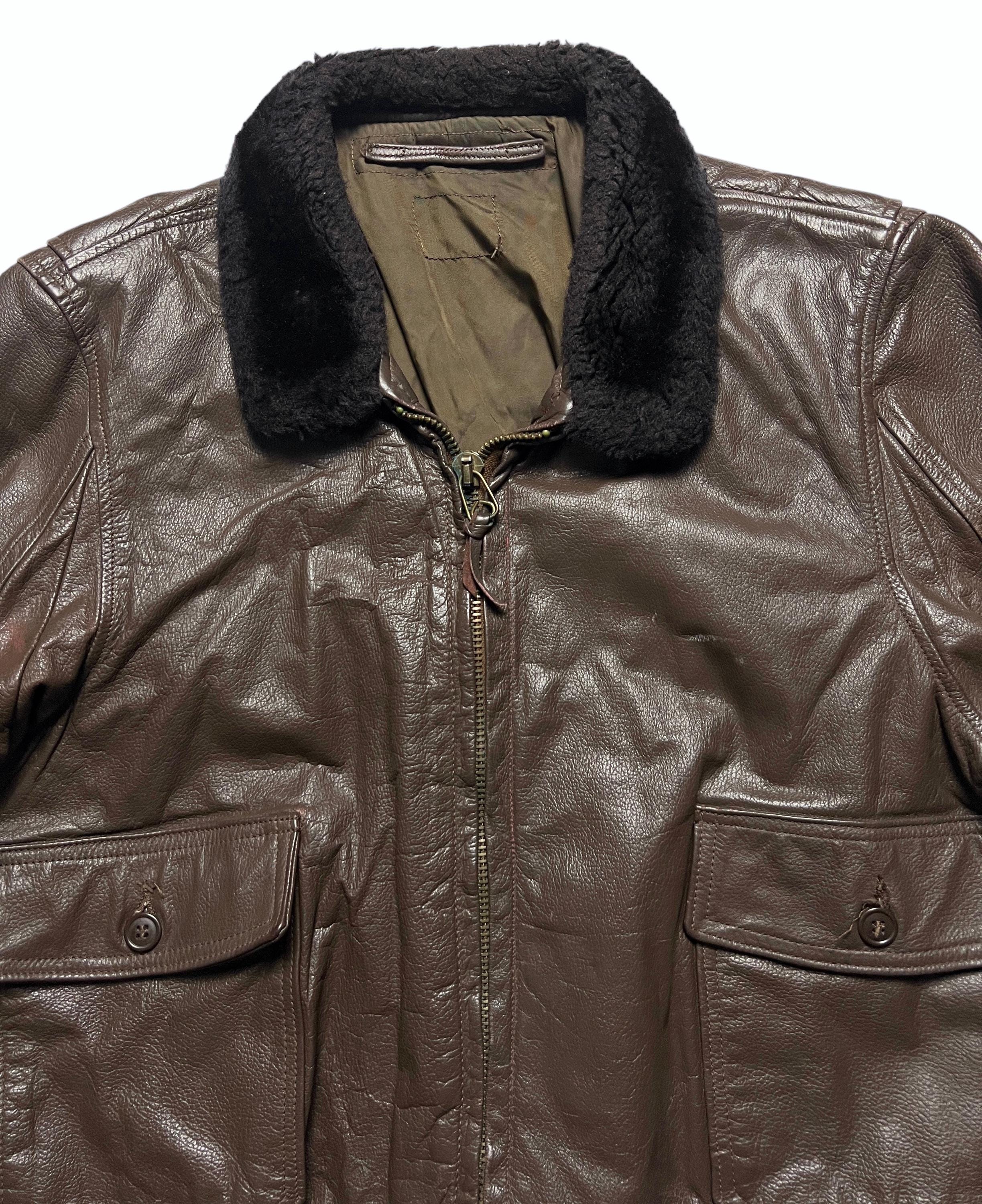 Vintage US NAVY G-1 Flight Jacket ~ Size 44 / Large ~ Bomber Vintage US NAVY G-1 Flight Jacket ~ Size 44 / Large ~ Bomber