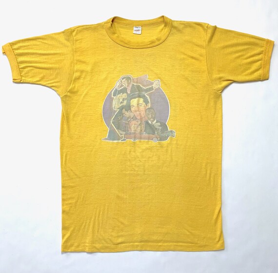 Vintage 1970s ~ 1950s/1960s Icon Iron-On T-Shirt ~