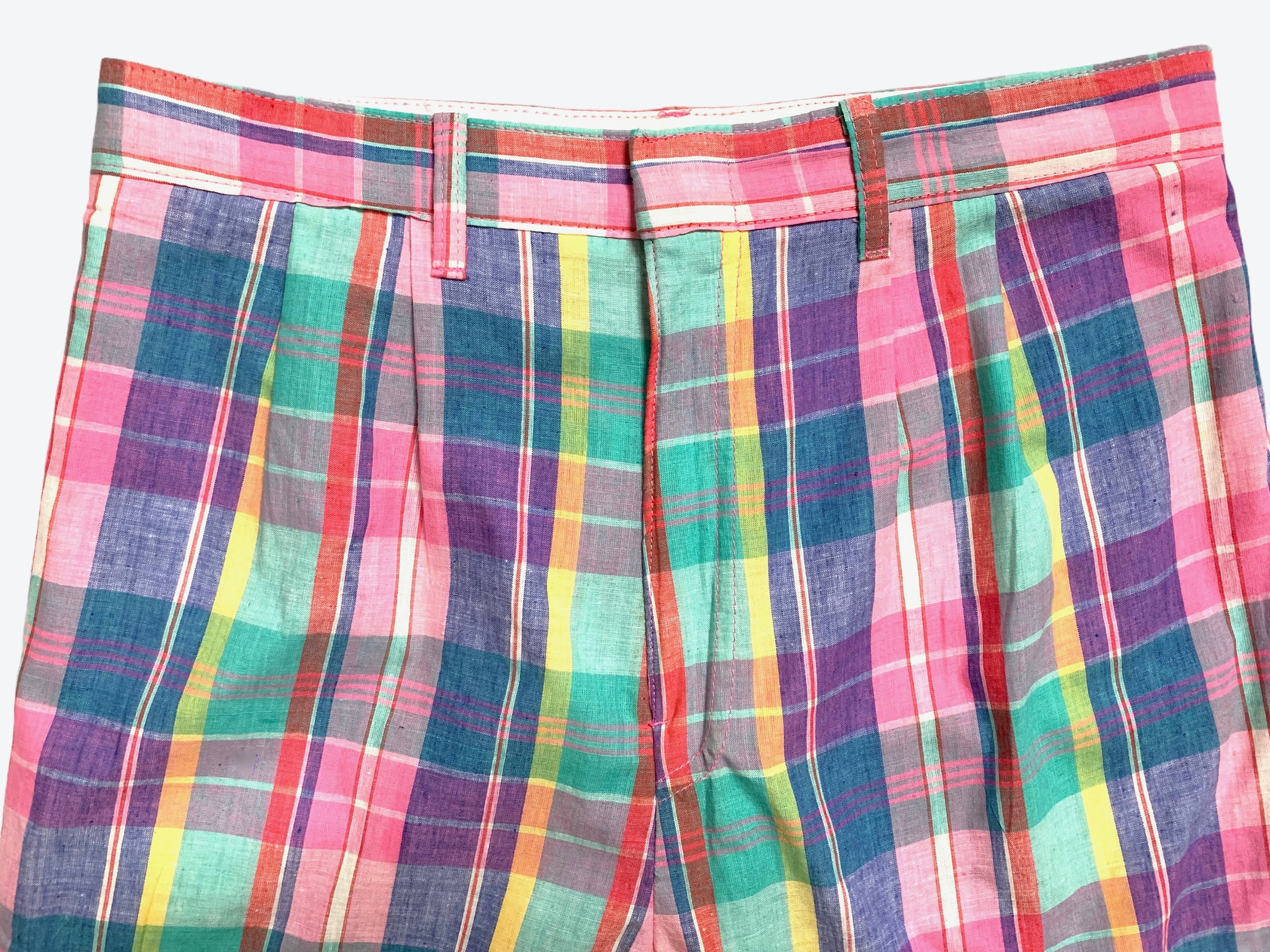 Vintage 1980s Women's SEARS Madras Plaid Cotton Shorts | Etsy