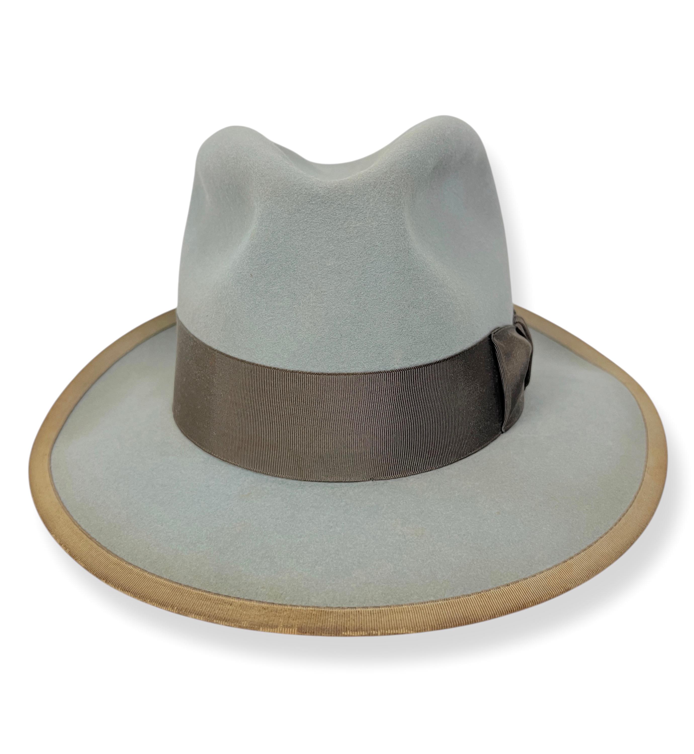 Vintage 1950s Royal STETSON WHIPPET Fedora W/ Box ~ Size 7 1/8
