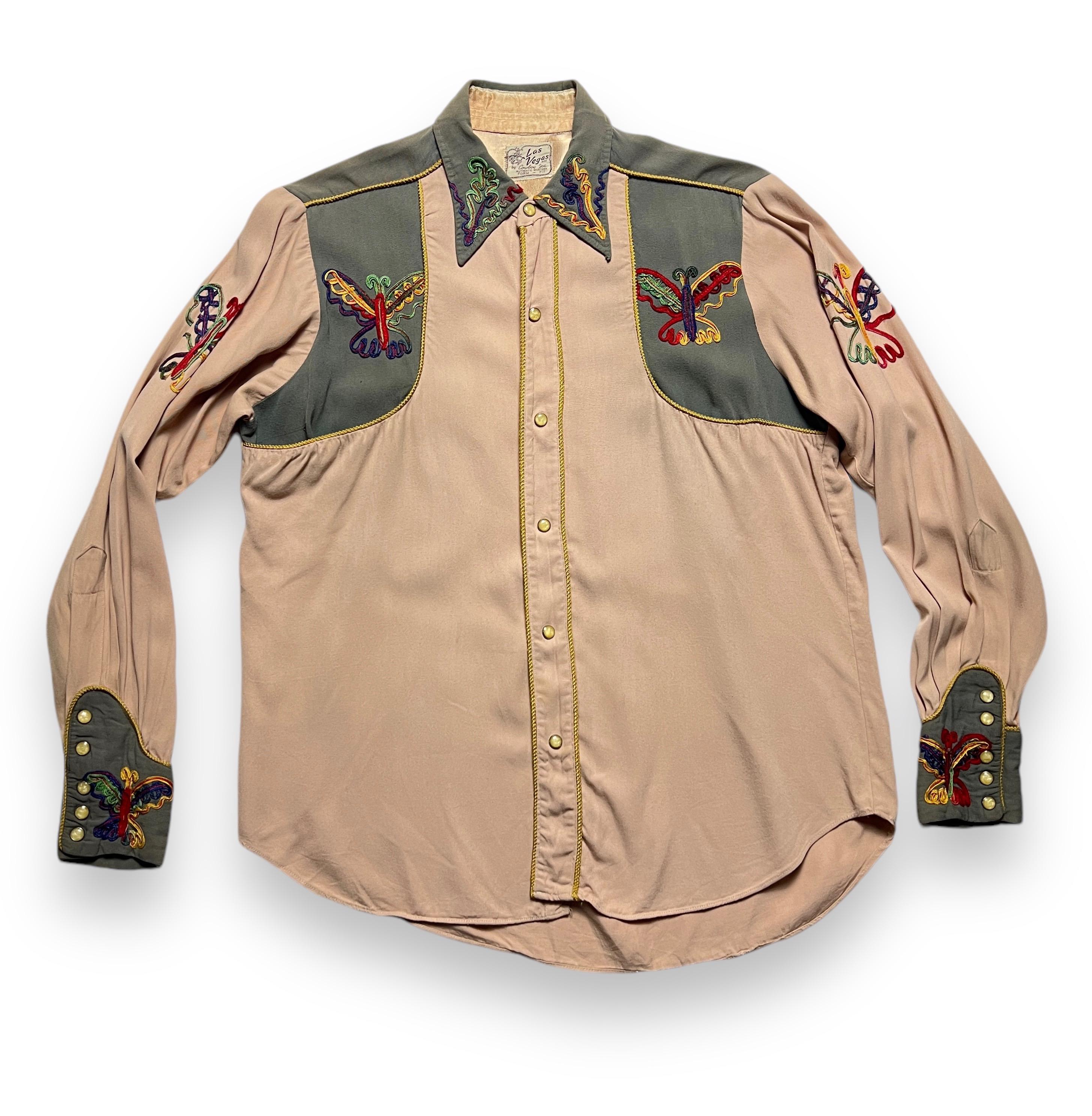 トップス 40s 50s western shirts Western Style Embroidered Shirt | Vintage Inspired Fashion