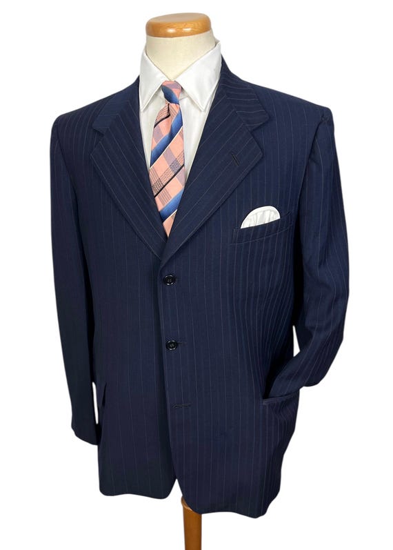 Vintage Dated 1947 Custom Tailored Wool Sport Coa… - image 1