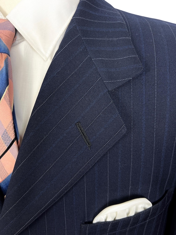 Vintage Dated 1947 Custom Tailored Wool Sport Coa… - image 3