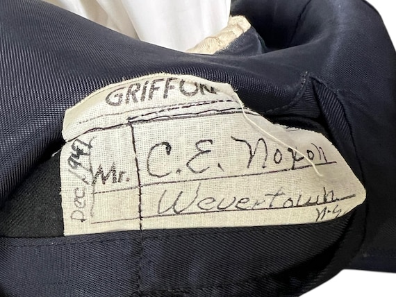 Vintage Dated 1947 Custom Tailored Wool Sport Coa… - image 6