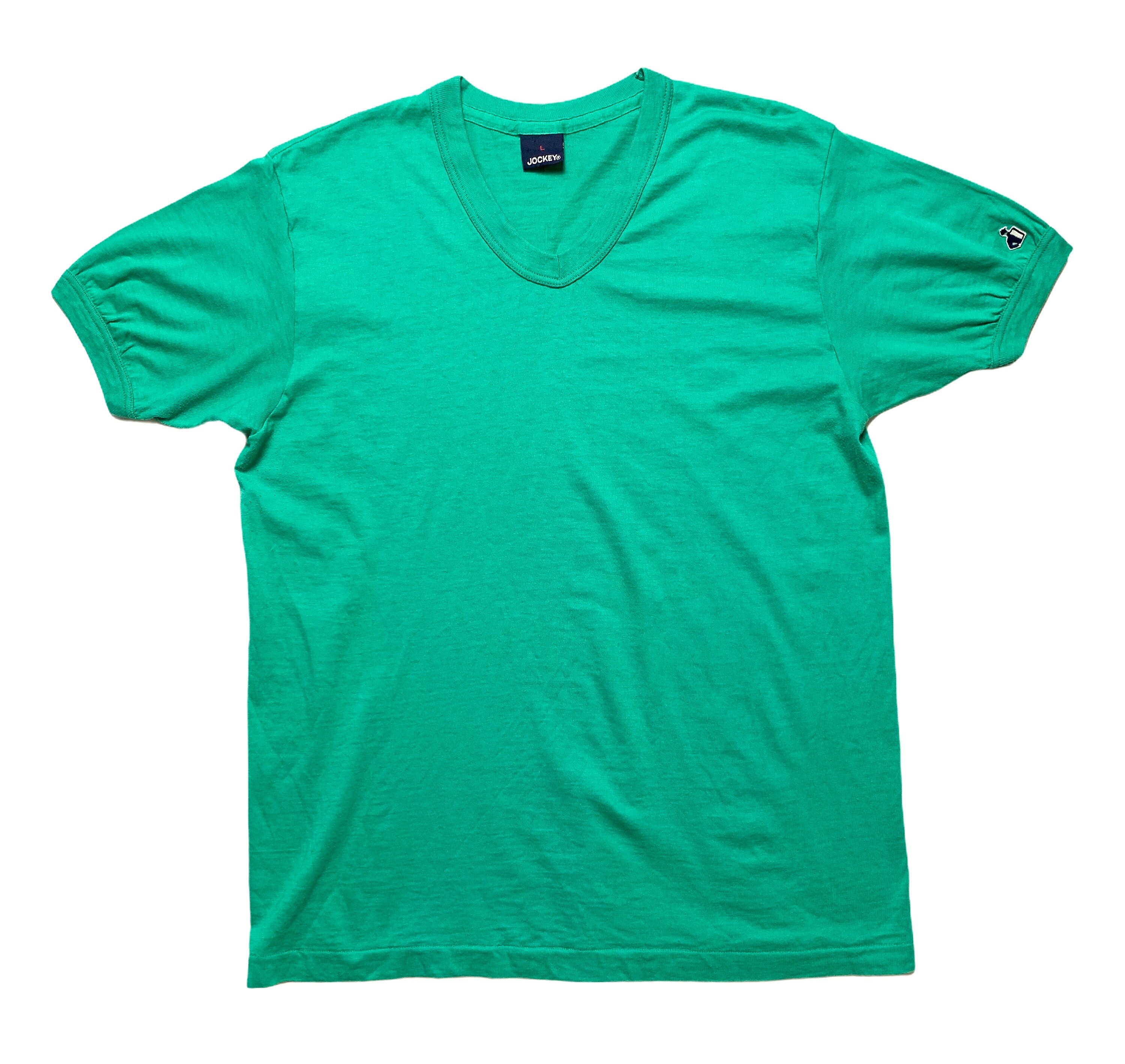 Vintage 1980s JOCKEY V-neck T-shirt 