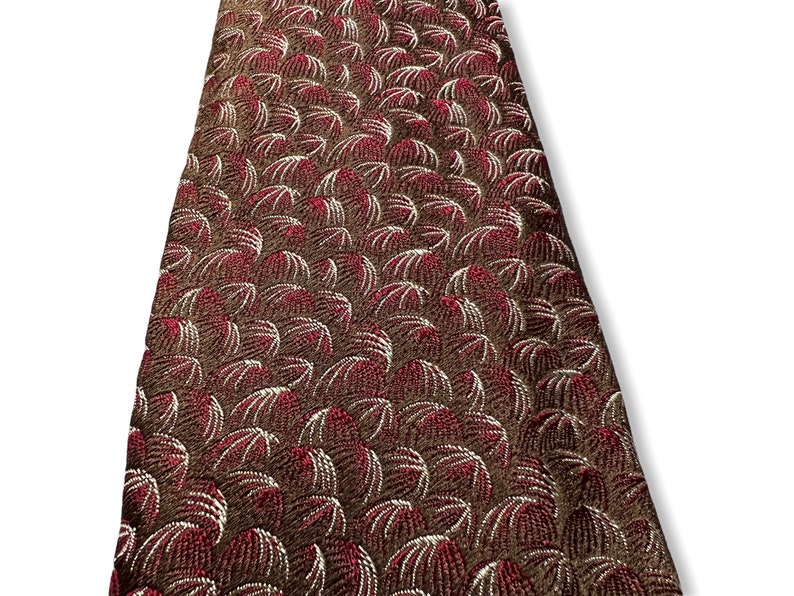 Vintage POLO RALPH LAUREN Necktie Brocade / Embroidered / Ancient Madder Preppy Ivy Style Trad Tie image 3