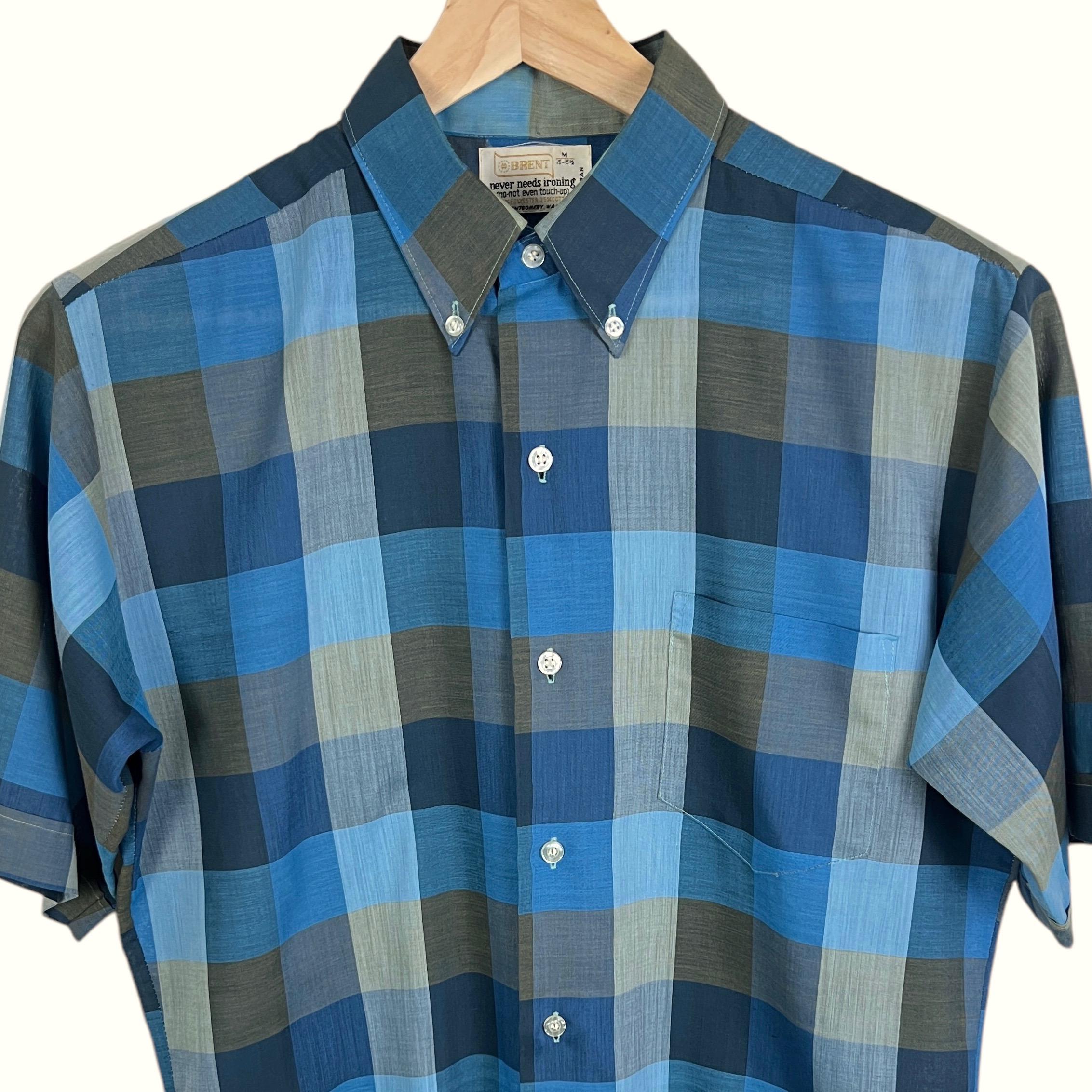 60s Check Shirt - Etsy