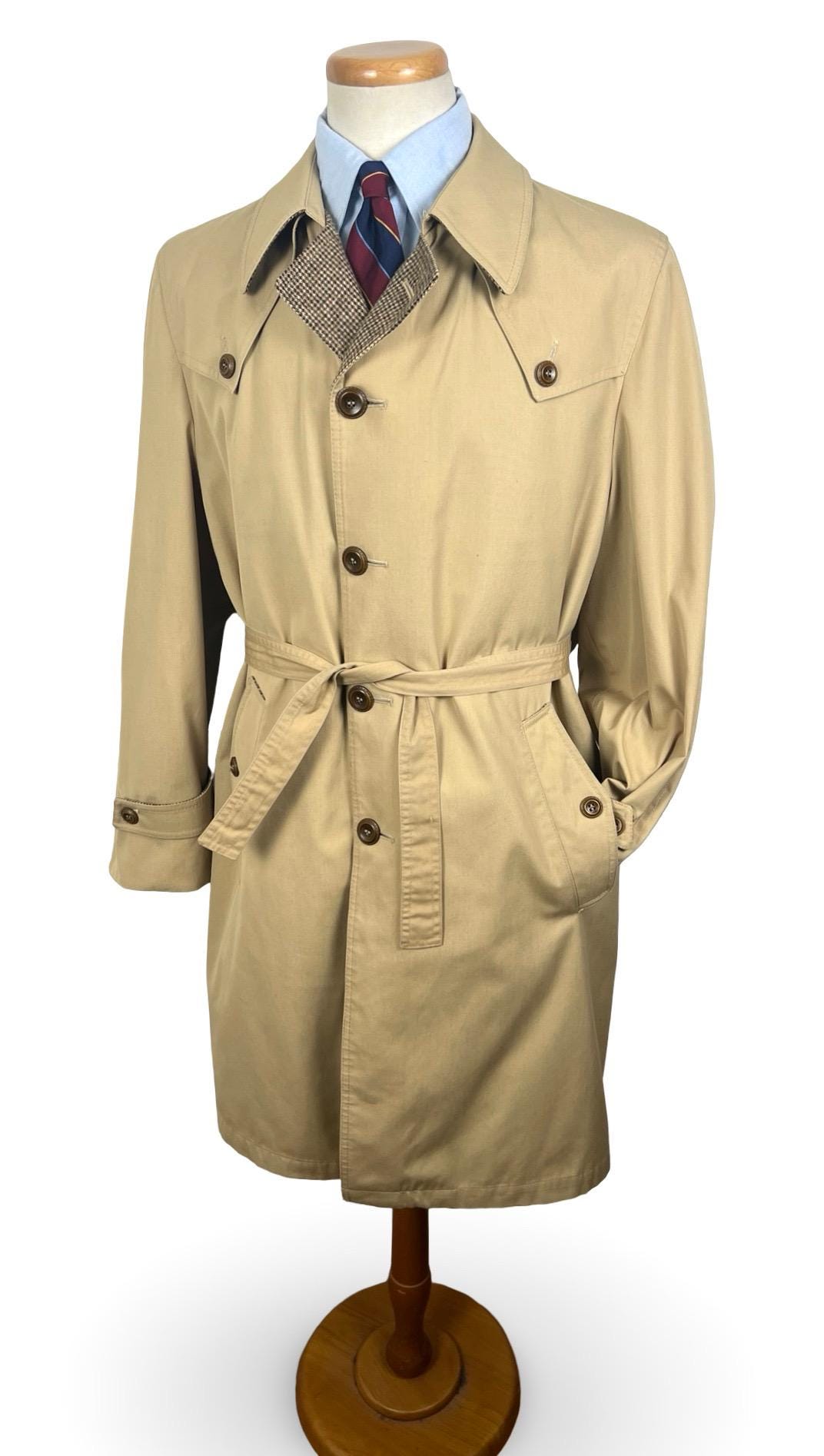 Vintage Balmacaan Trench Coat - Etsy