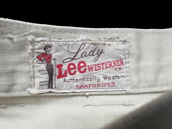 Vintage 1960s LEE "LADY WESTERNER" Jeans ~ measur… - image 5