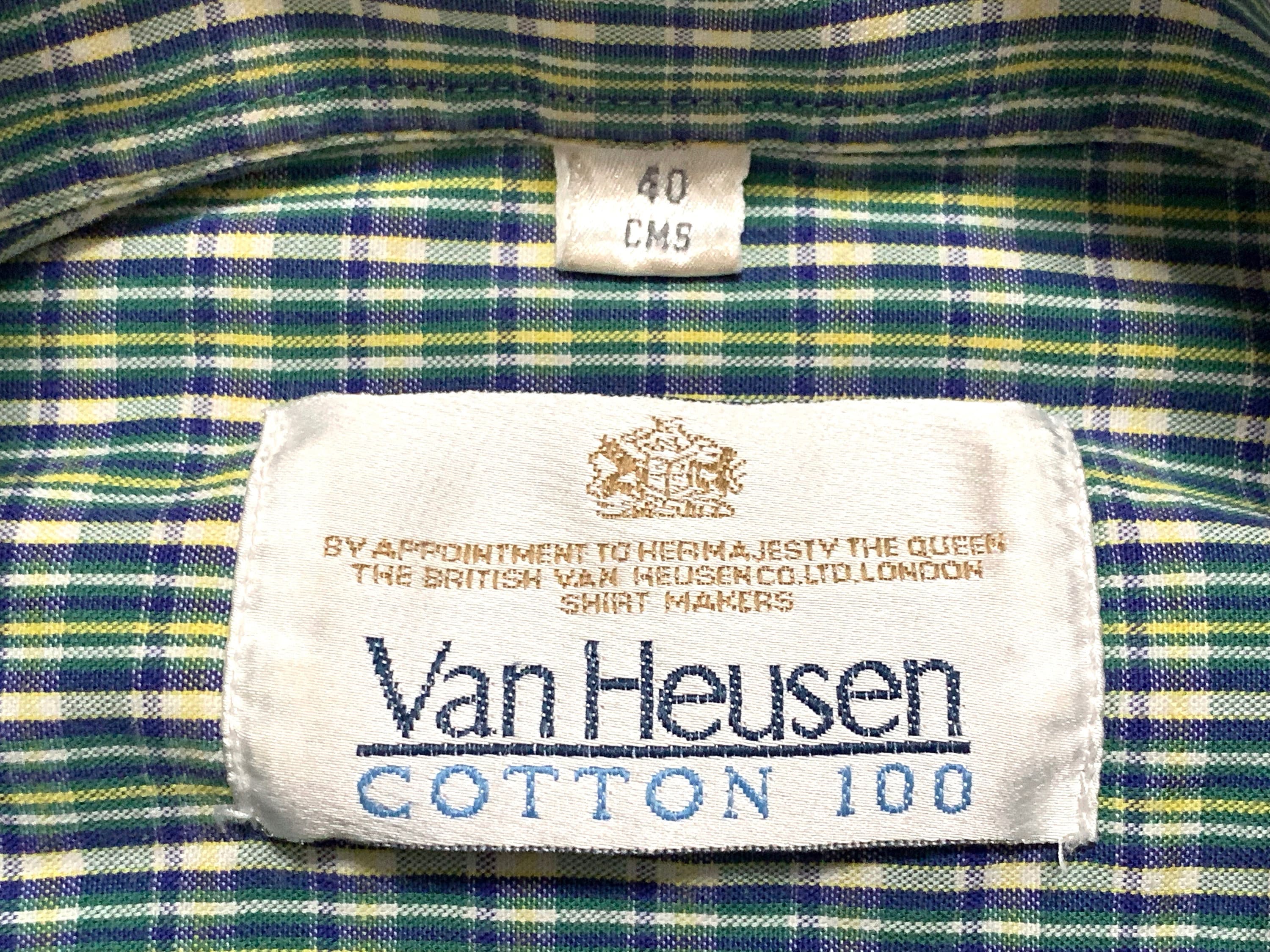 限定価格セール！】 60s Van Heusen オフィサーシャツ Made in ENGLAND