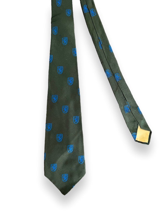 Vintage 1950s/1960s 100% Silk Club Necktie ~ Ramp… - image 2
