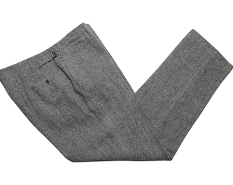 Vintage 1960s Custom Wool Gabardine Pants ~ 33 Waist ~ Talon