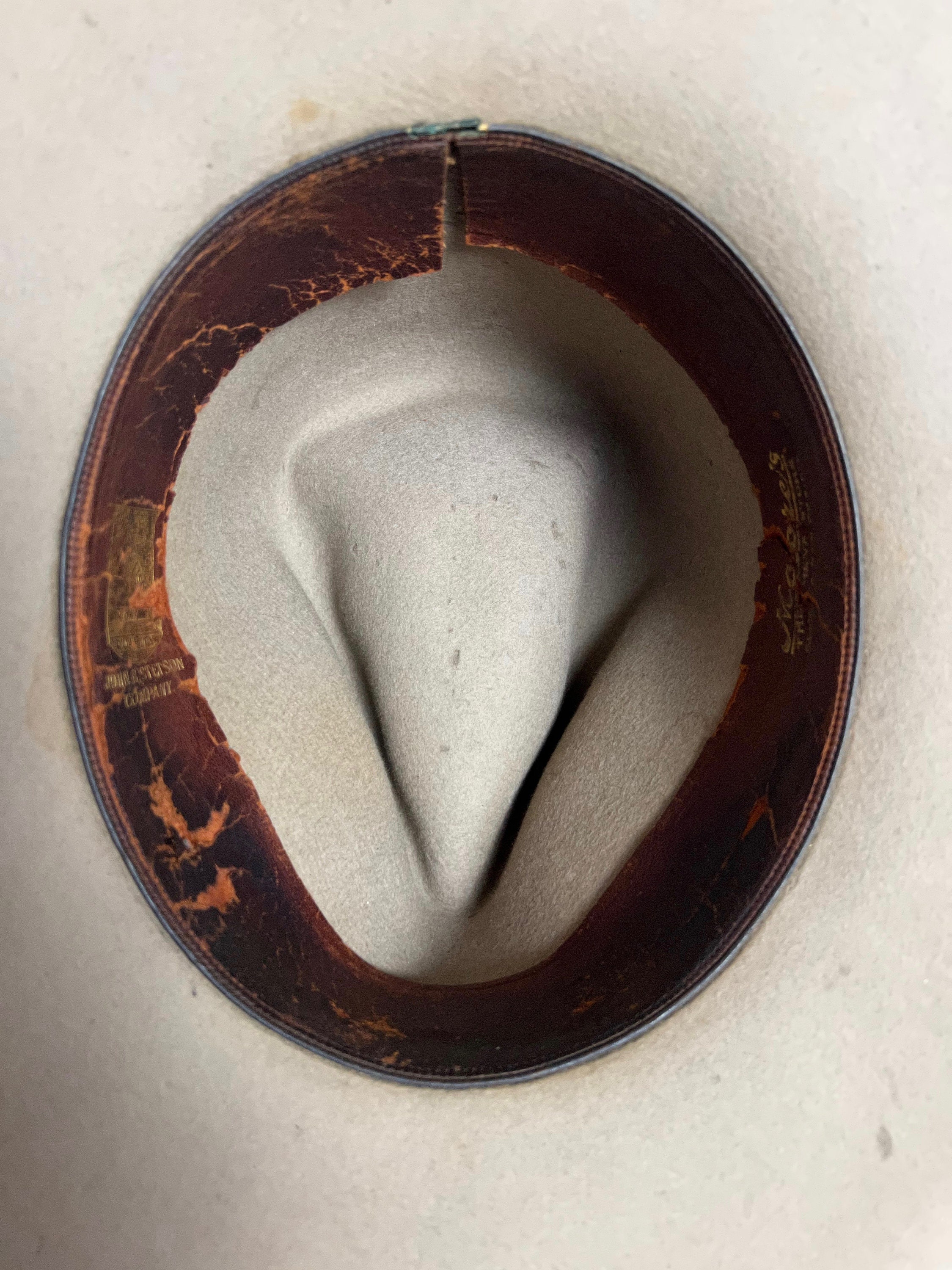 RARE Vintage 1920s/1930s STETSON No 1 Quality Cowboy Hat ~ 7 1/8 