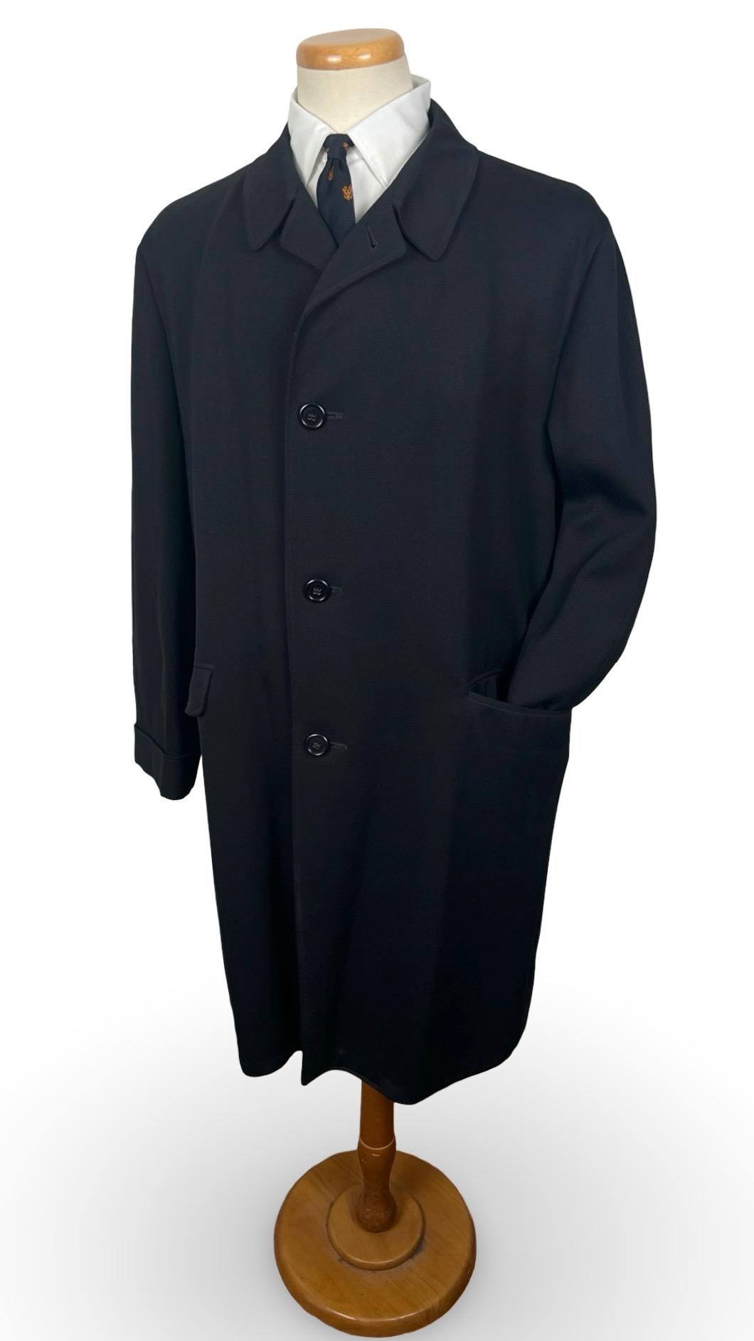 Vintage Wool Raglan Coat Men - Etsy