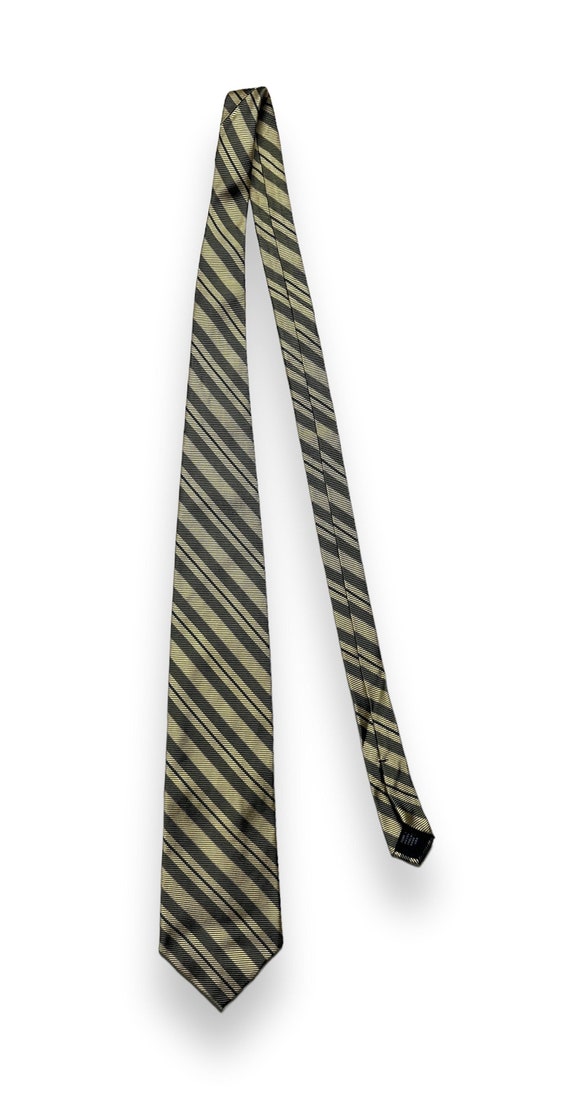 Vintage BROOKS BROTHERS Silk Necktie ~ Repp Stripe
