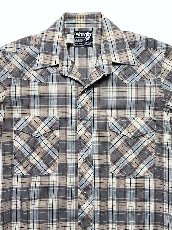 wrangler plaid flannel shirt