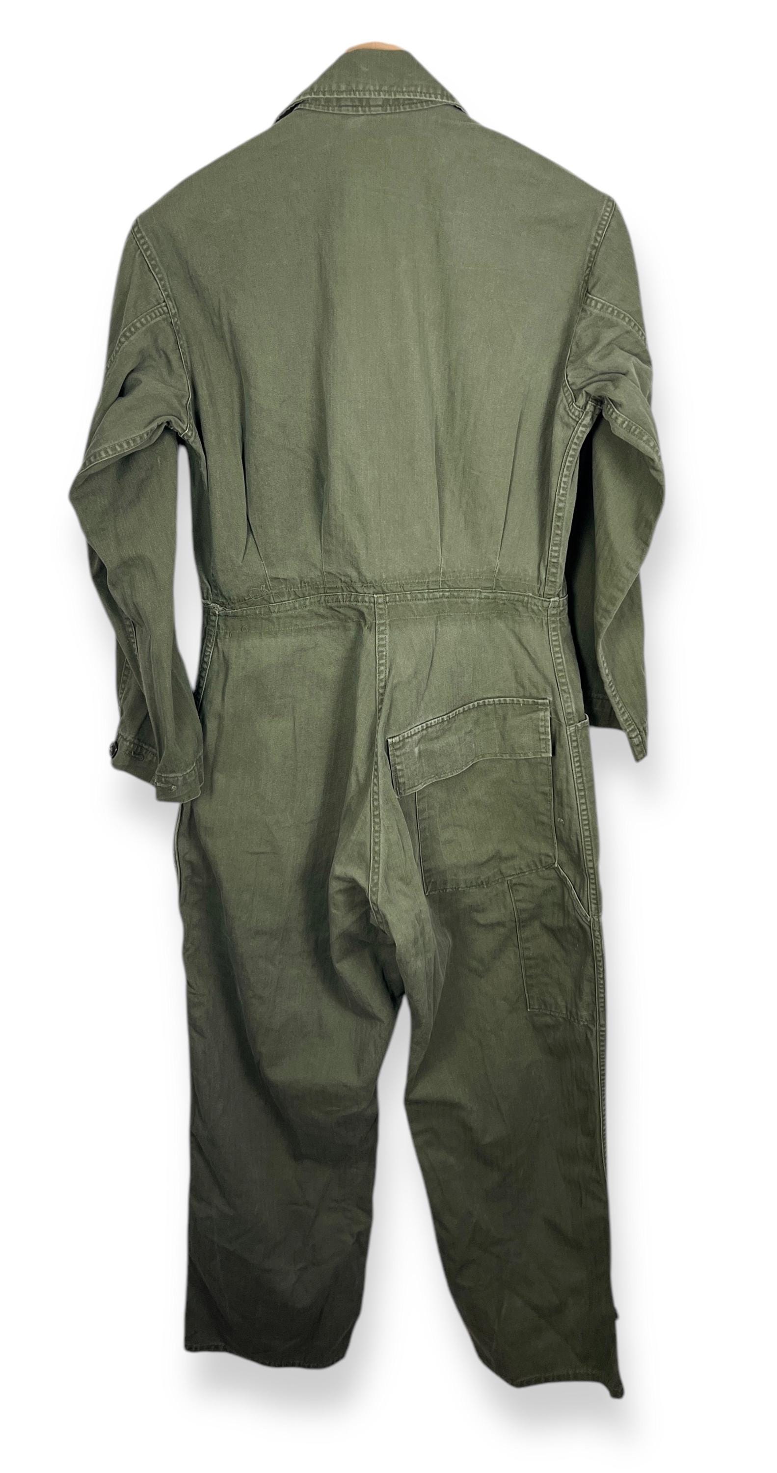 Vintage WWII US Army HBT Coveralls ~ S ~ Military / Work Wear