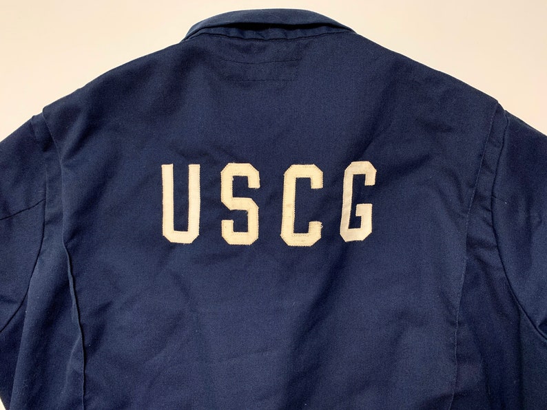 Vintage US Coast Guard Military Coveralls w/ Patches size 40 Etsy