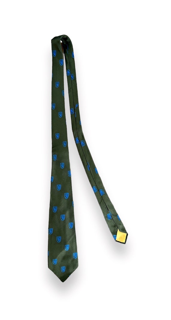 Vintage 1950s/1960s 100% Silk Club Necktie ~ Ramp… - image 1