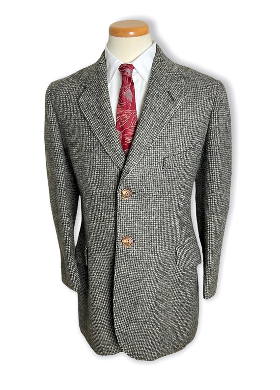 Vintage 1930s Wool Tweed Riding/Hacking Jacket ~ Size 38 R ~ 30s / Dated 1933 ~ Blazer / Suit / Sport Coat ~ Donegal