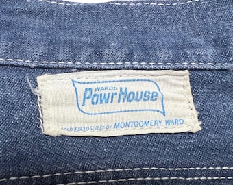 Vintage 1950s/1960s MONTGOMERY WARD Powr House Jeans ~ 38.5 Waist