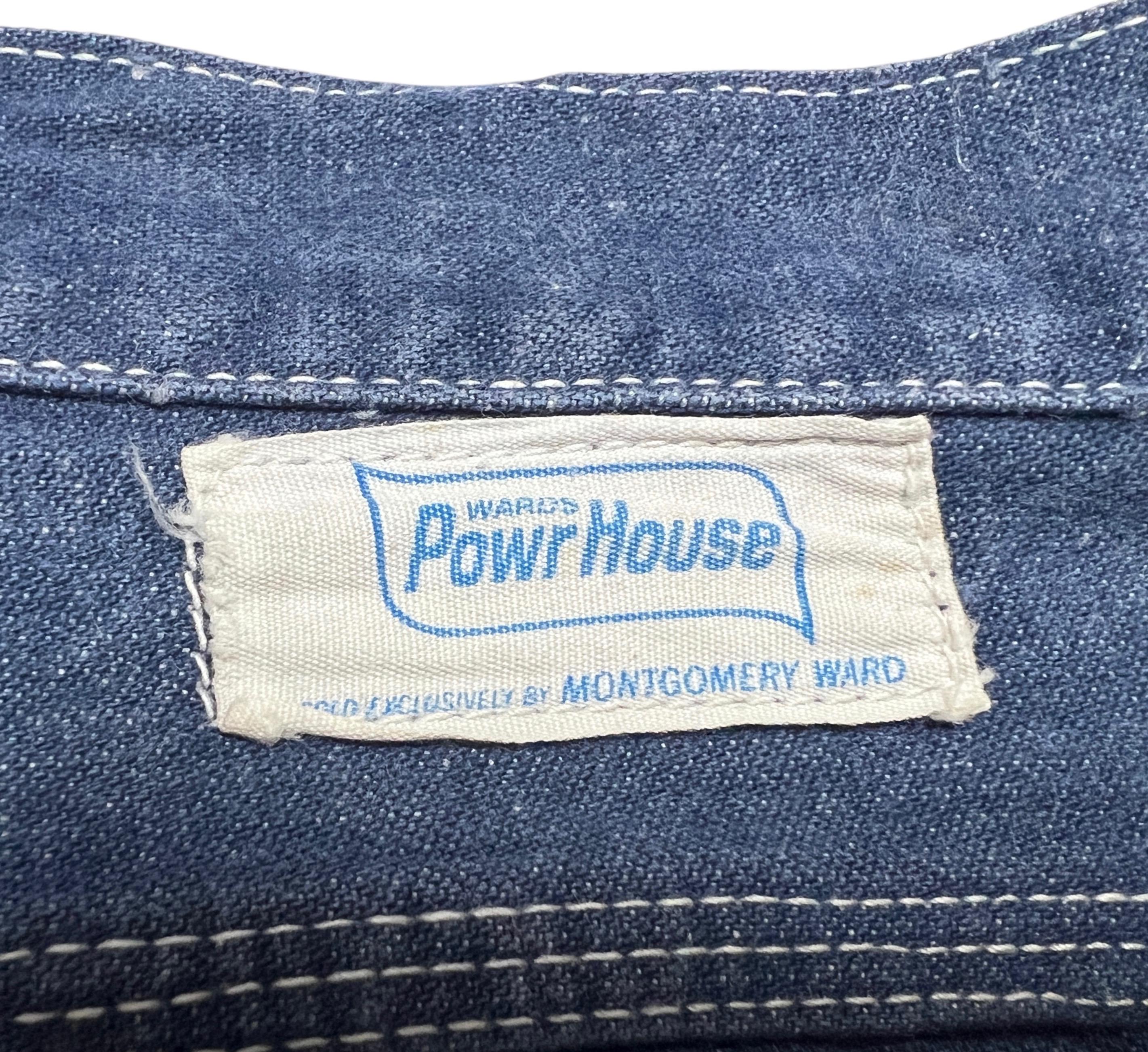 Vintage 1950s/1960s MONTGOMERY WARD Powr House Jeans ~ 38.5 Vintage 1950s/1960s MONTGOMERY WARD Powr House Jeans ~ 38.5