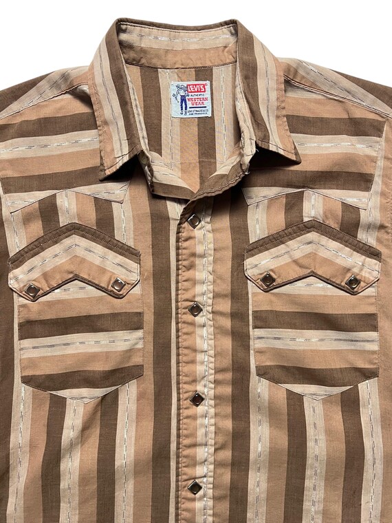 Vintage 1960s LEVI'S SADDLEMAN Western Shirt ~ Size M ~ Cowboy