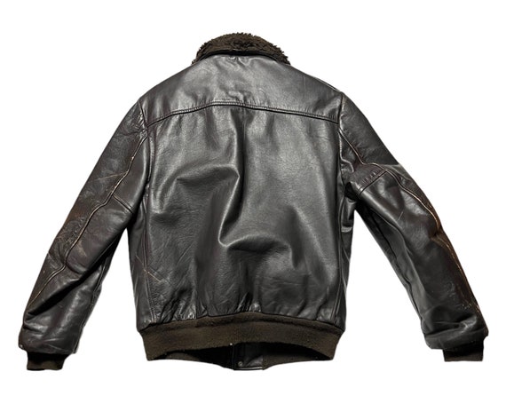 Vintage USA Made COOPER Leather Flight Jacket ~ s… - image 5