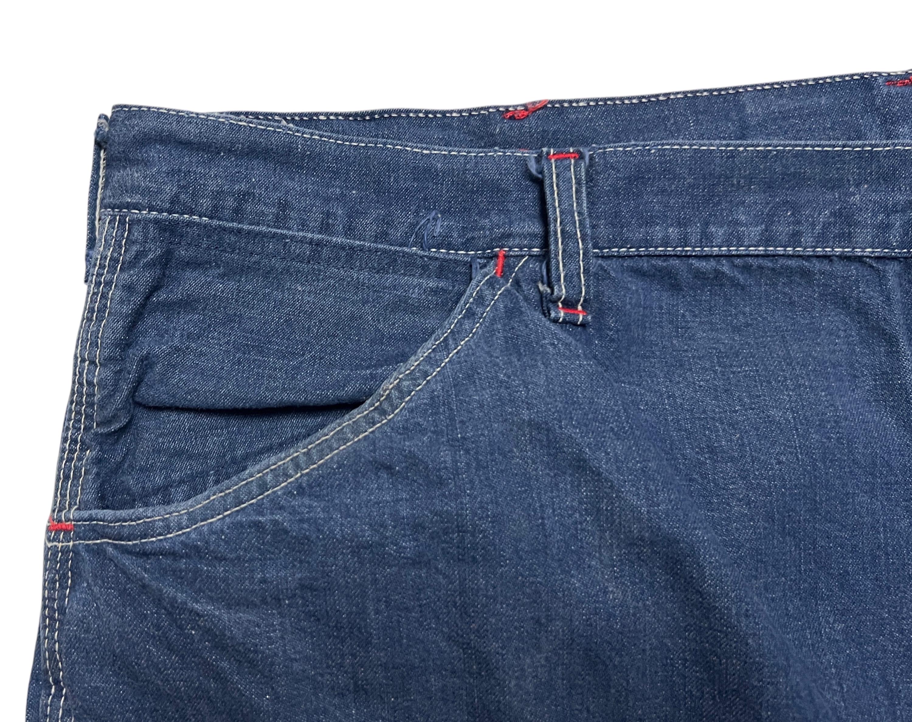 Vintage 1950s/1960s MONTGOMERY WARD Powr House Jeans ~ 38.5 Vintage 1950s/1960s MONTGOMERY WARD Powr House Jeans ~ 38.5