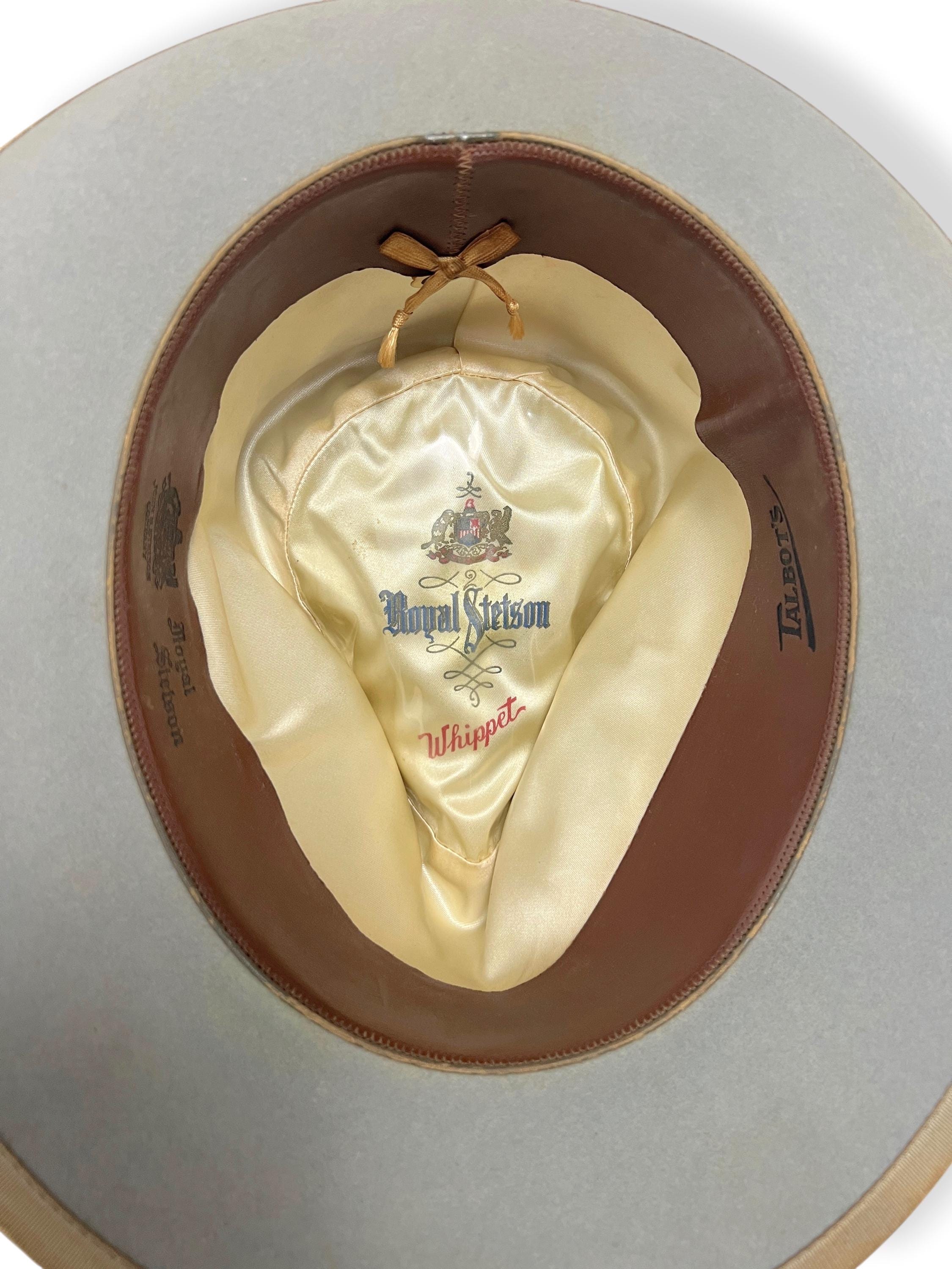 Vintage 1950s Royal STETSON WHIPPET Fedora W/ Box ~ Size 7 1/8