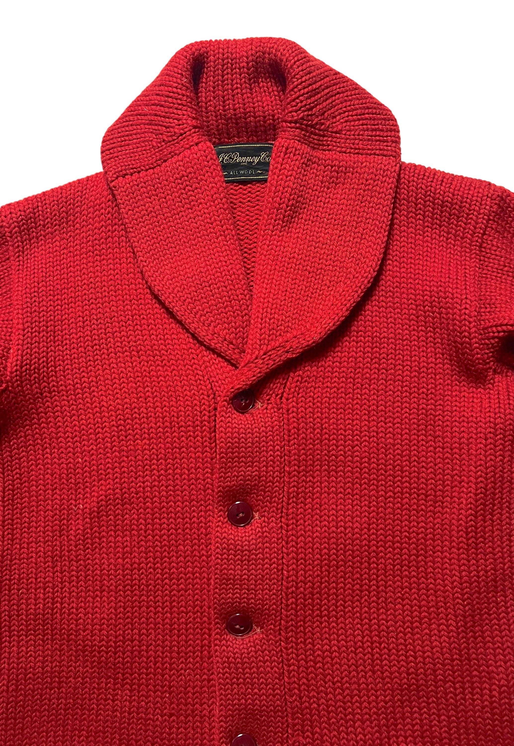 RARE Vintage 1930s/1940s JC PENNEY Wool Shawl Collar RARE Vintage 1930s/1940s JC PENNEY Wool Shawl Collar