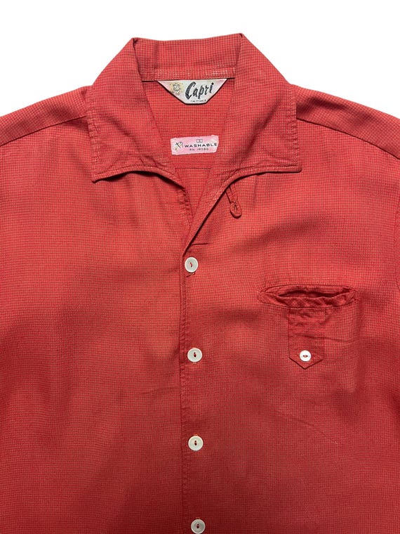 Vintage 1950s CAPRI of California Rayon Sport Shirt ~ Size S Vintage 1950s CAPRI of California Rayon Sport Shirt ~ Size S