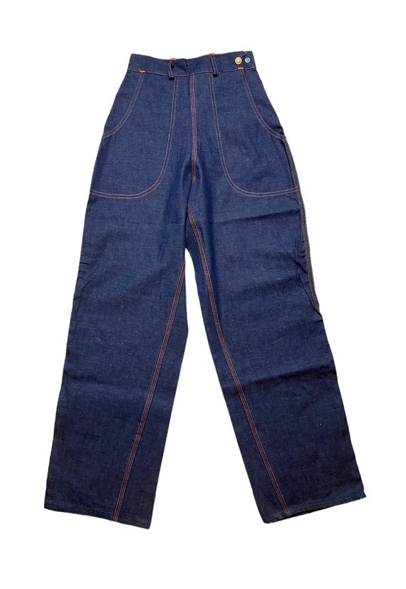 New Old Stock ~ Vintage 1950s Women's ELKIES Side-zip Jeans