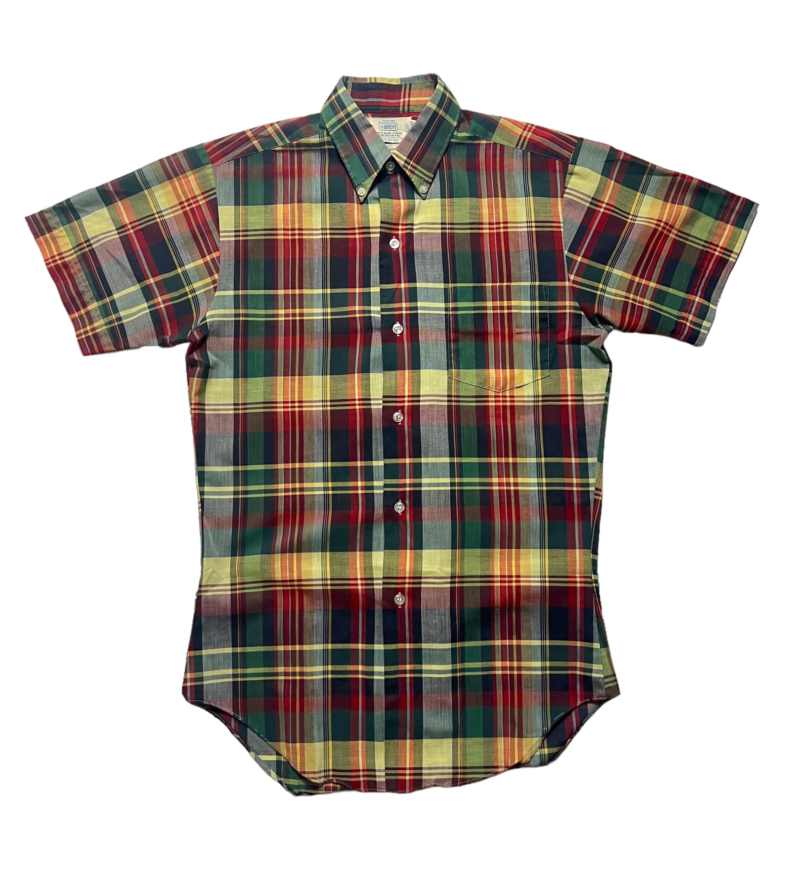 Vintage 1960s BRENT Short-sleeve Button-down Shirt ~ XS to S Vintage 1960s BRENT Short-sleeve Button-down Shirt ~ XS to S