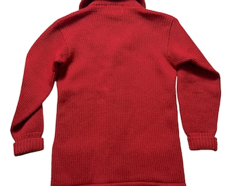 RARE Vintage 1930s/1940s JC PENNEY Wool Shawl Collar Cardigan S