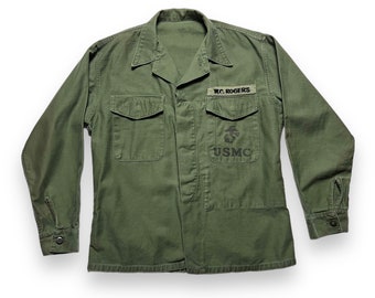 Vintage 1950s OG-107 Type 1 US Army Utility Shirt ~ Size XS Vintage 1950s OG-107 Type 1 US Army Utility Shirt ~ Size XS