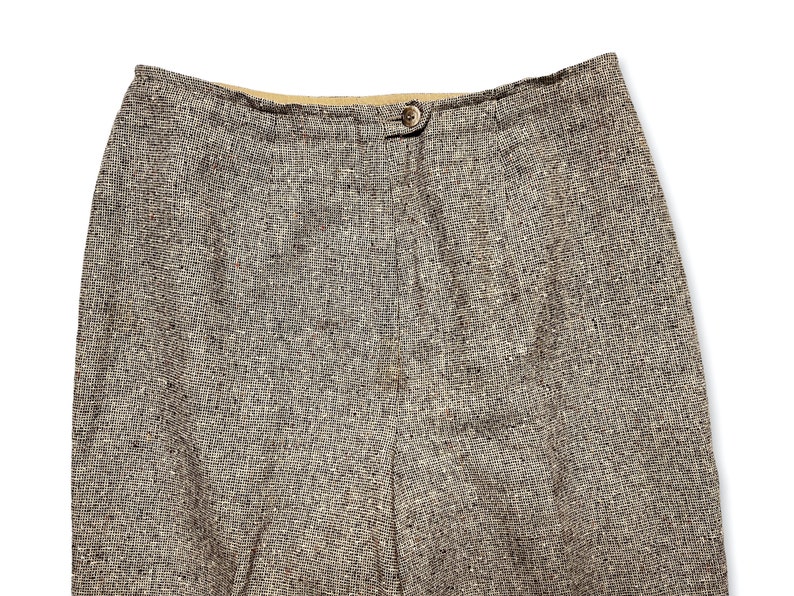 Vintage 1960s/1970s Women's PENDLETON Wool Trousers 28 Waist Donegal Tweed Pants image 3