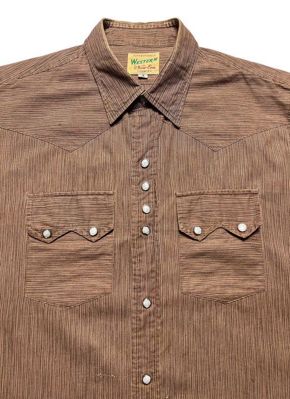 Vintage 1950s NEW ERA Sawtooth Western Shirt ~ Size 16 X 33