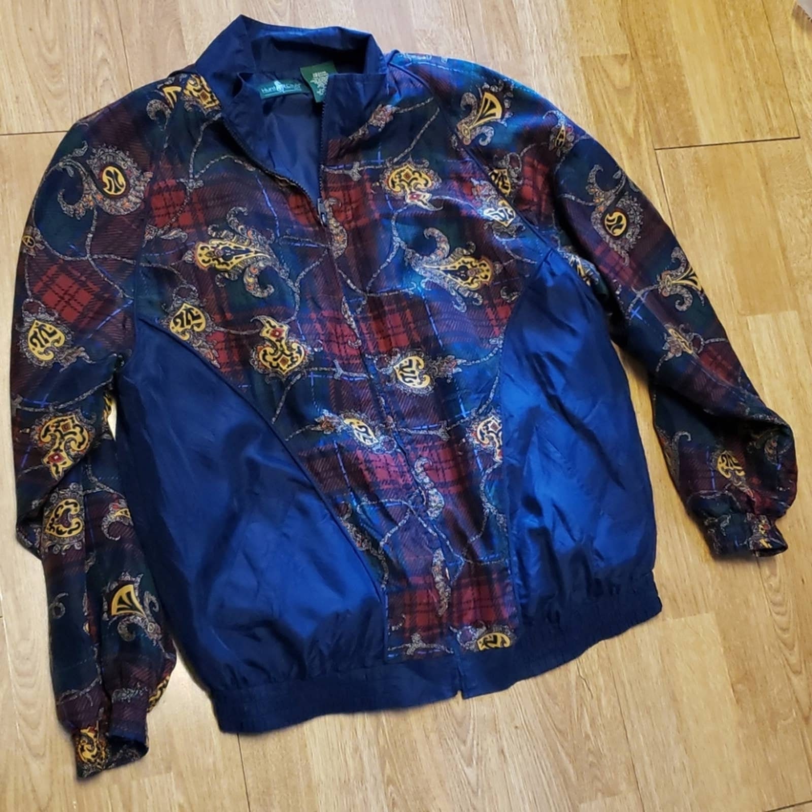 Vintage Silk Oversize Track Jacket Med Tall - Etsy