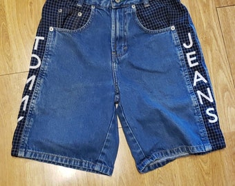 Vintage 90s Tommy Jeans kids spell out shorts 10