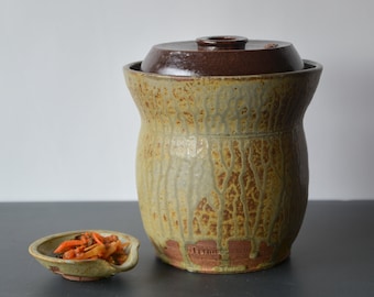 1-GL Fermentation Crock Forest glaze