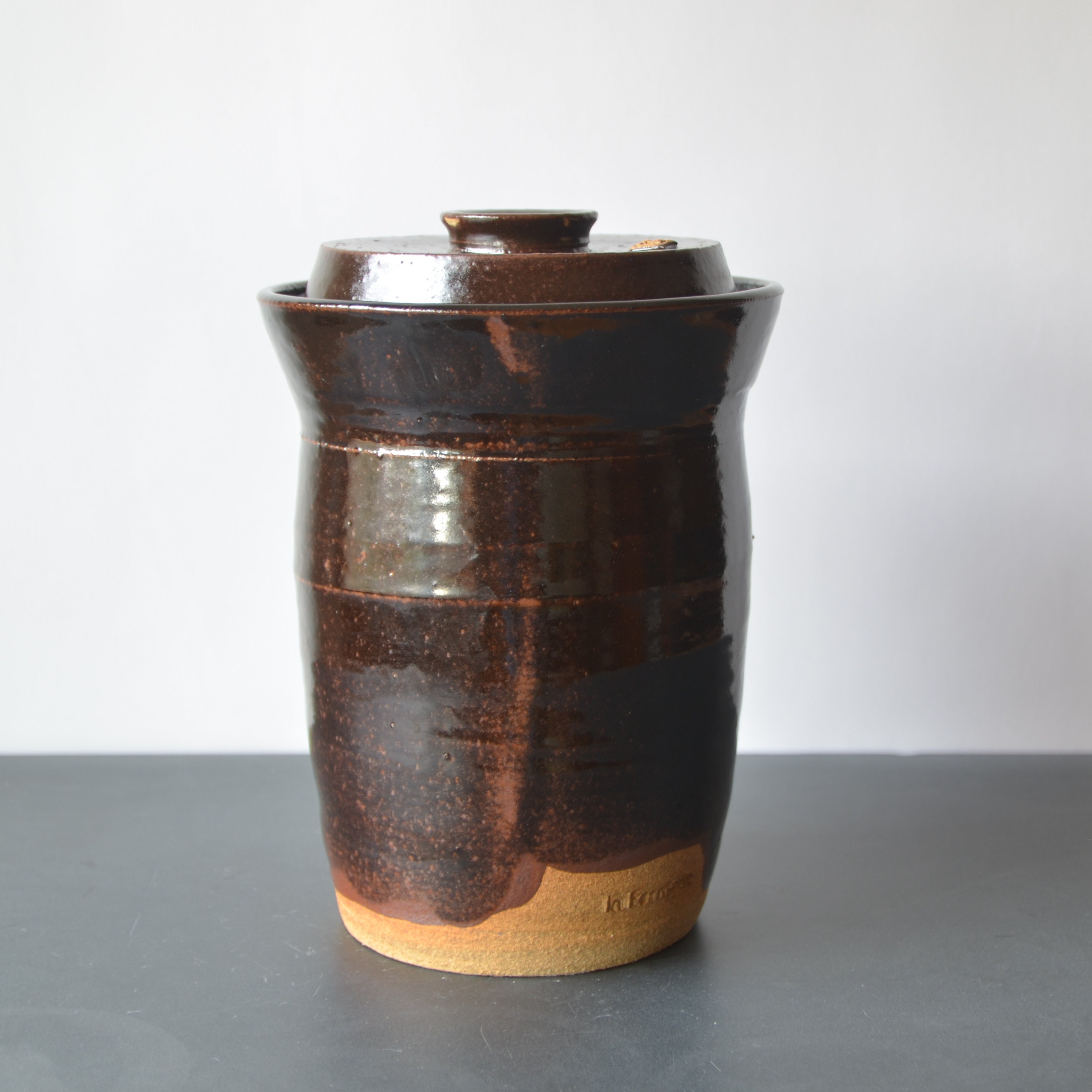 Handmade Ceramic Teapot Set - Moss Glaze - InFerment