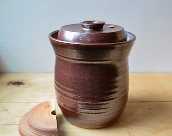 1-GL Fermentation Crock Earth glaze