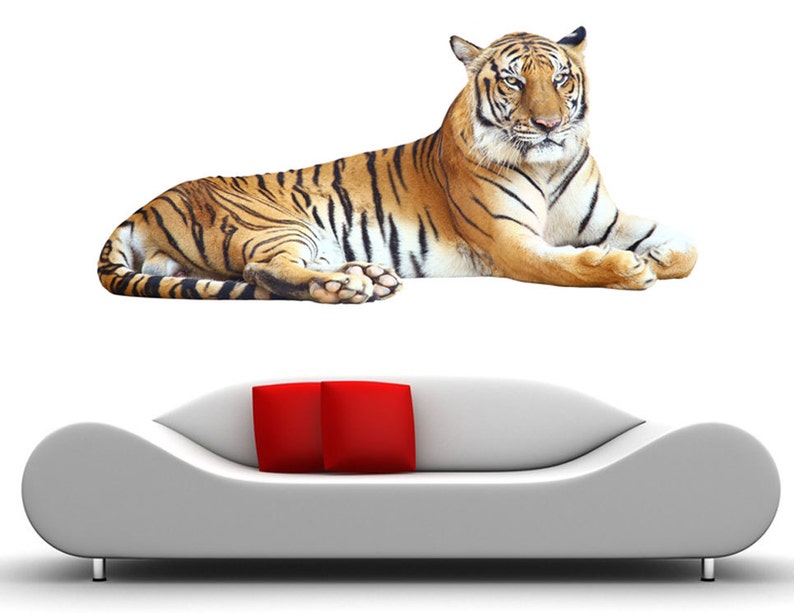 Tiger Wall Sticker Nursery Decor Tiger Wall Decal Removable Etsy