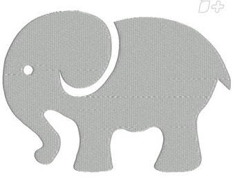 Machine Machine  Design Baby Elephant Filled 5x7 For Pillow, Home Decor Instant Download