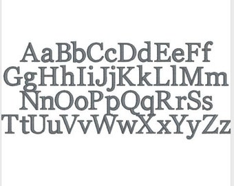 3" Classic Vintage Style Embroidery Font Monogram for Instant Download