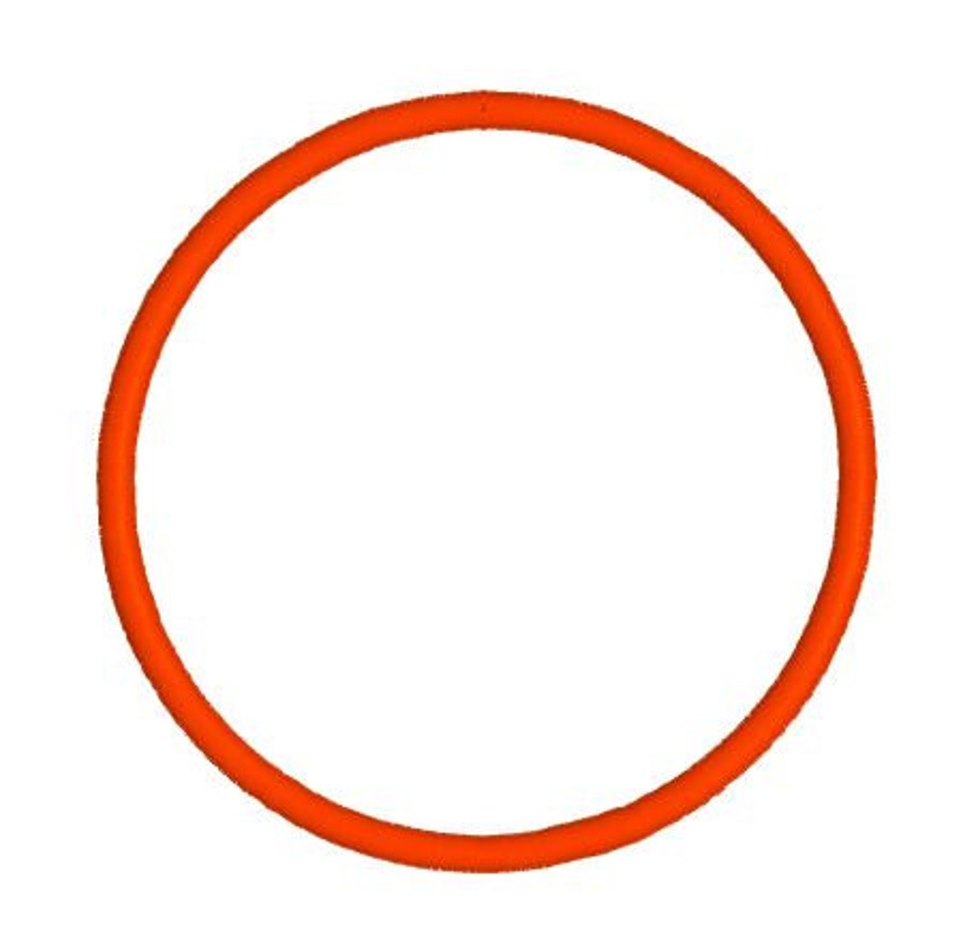 Applique Embroidery Applique Circle Design Pattern Outline two Satin