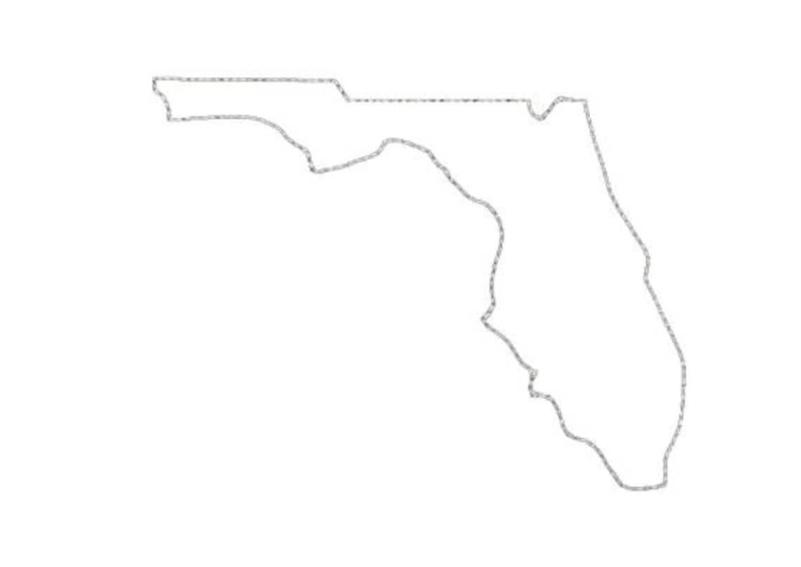 Embroidery Design FLORIDA State 3 Files applique Triple | Etsy