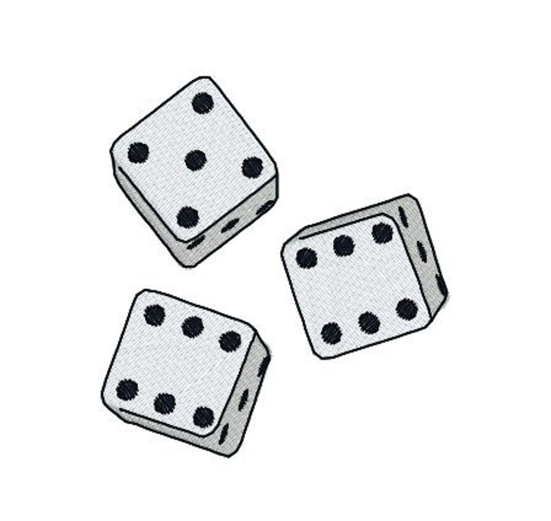 Embroidery Design Pattern Bunco Dice File Instant Download Etsy